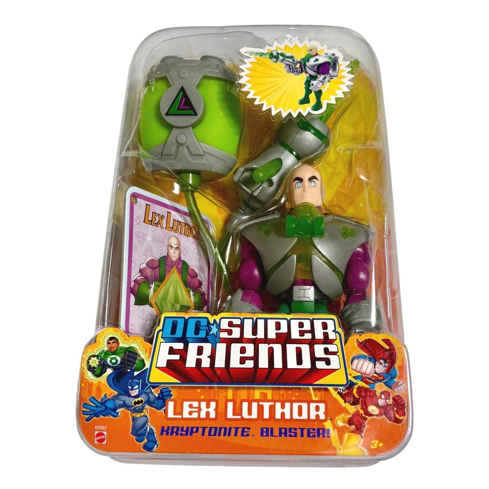 LEX LUTHOR DC Super Friends 2007 Figure With Kryptonite Blaster